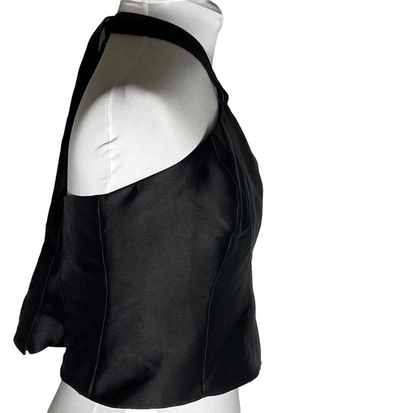 Urban Outfitters Tafetta Style Halter Neck Crop Top New Size L - Picture 2 of 12